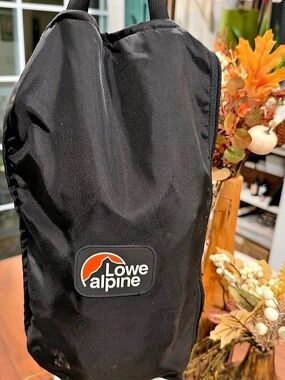 Lowe Alpine Black Duffel Bag that collapses for easy storage